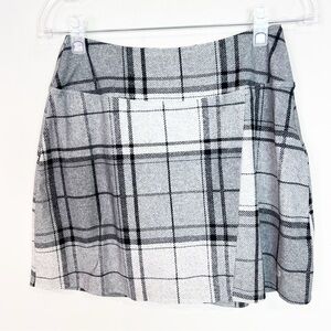FORAY GOLF GRAY PLAID SKORT WOMENS SZ SMALL